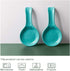 DOWAN Ceramic Spoon Rest for Kitchen, 2 Pieces of Porcelain Stovetop Spoon Holder for Countertop, Turquoise Owl Ladle Rest 9.5 Inches, Dishwasher Safe Farmhouse Kitchen Decor and Accessories