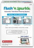 Fluidmaster 8300 Flush 'n Sparkle Automatic Toilet Bowl Cleaning System with Bleach Cartridge