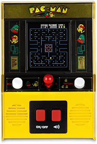 Basic Fun Arcade Classics - Pac-Man Color LCD Retro Mini Arcade Game , Yellow