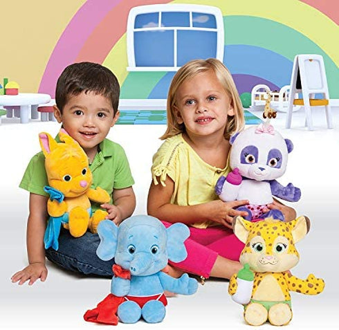 Snap Toys Word Party - Franny 10" Stuffed Plush Snuggle and Play Baby Cheetah with Bottle - from The Netflix Original Series - 18+ Months
