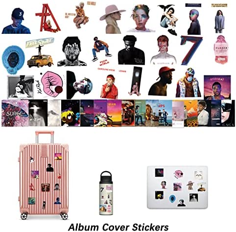Btaidi 110 Pcs Album Cover Aesthetic Pictures Wall Collage Kit, Album Style Photo Collection Collage Dorm Decor, 70 Album Cover Posters 40 Music Stickers , 4x6 inch Album Cover Poster for Room Bedroom Aesthetic