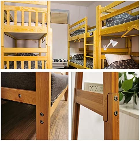 uxcell M6x100mm Furniture Bolt Nut Set Hex Socket Screw 50mm Thread Length with Barrel Nuts for Beds Headboards Chairs 4 Sets