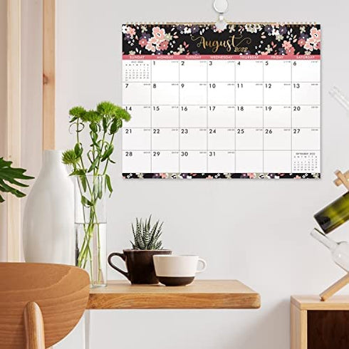 2022 Wall Calendar - Calendar 2022 with Spiral Twin-Wire Binding & Large Blocks, June 2022 - December 2022, 14.6" x 11.4", Perfect for Planning & Organizing for Home or Office - New