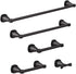 Delta Faucet Stryke Double Towel Hook, Matte Black, Bathroom Accessories, 77638-BL