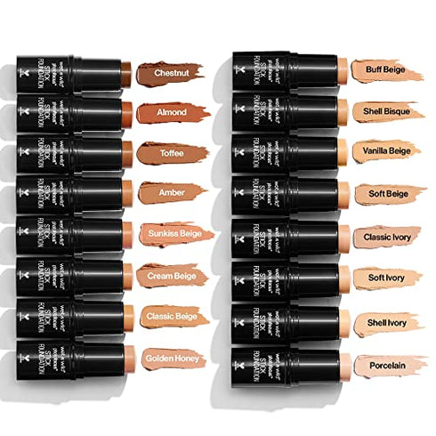 Wet n Wild Photo Focus Matte Foundation Stick Makeup, Shell Ivory | Vegan & Cruelty-Free