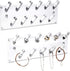 Ikee Design Multipurpose Acrylic Wall mounted Jewelry Stand Organizer, Bracelets Rings Bangles Display Rack for Store, Showcase, Trade Show, Set of 2, Clear, 13W x 4 1/4D x 1 3/4H