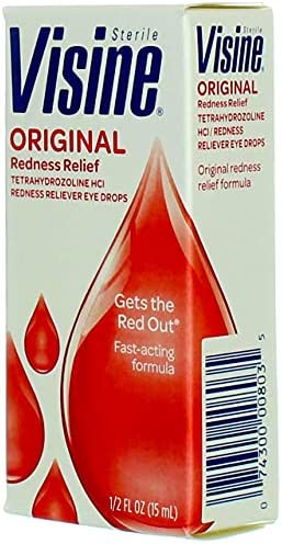 Visine Original Redness Reliever Eye Drops - 0.5 oz, Pack of 2