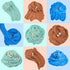WUHUANIU Slime Kit with 3 Pack Butter Slimes,Candy Slime,Latte Slime and Blue Stitch Slime,Scented Slime Kit for Girls and Boys ,Super Soft and Non Sticky DIY Surprise Slime