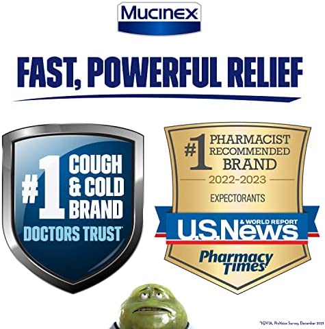 Chest Congestion, Mucinex Maximum Strength 12 Hour Extended Release Tablets, 14ct, 1200 mg Guaifenesin with extended relief of chest congestion caused by excess mucus, thins and loosens mucus