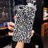 GLBYDLO iPhone 8 Plus, iPhone 7 Plus Leopard Case, Cheetah Phone Case Clear Glitter Cute Bling Sparkle Luxury Protective Cover for Girls Women?5.5 inch(Glitter Leopard)