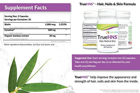 True-HNS Hair Skin Nail Cynatine Keratin Supplement - Hair Skin & Nails Support