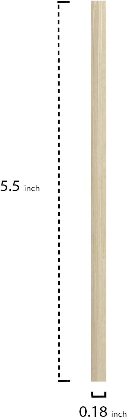 Party Essentials Bamboo 5.5" Coffee Stirrers/Beverage Stir Sticks, 1000-Count, Natural