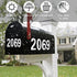 White Mailbox Numbers Reflective - 5 Sets Mailbox Numbers Sticker for Outside Vinyl Waterproof Number Decal, 3 inch Self Adhesive Address Numbers for Door, Business, Address Number (0-9 )