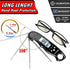 DUYKQEM Instant Read Digital Meat Thermometer (2 Pack) Waterproof Kitchen Cooking Food Thermometer with Probe Backlight & Calibration,Best Quick Grill Meat Thermometer for Grilling BBQ Smoker Chefs