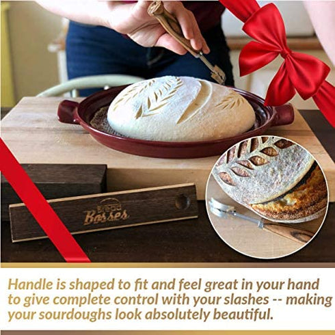 Bread Bakers Lame Slashing Tool -Dough Making Slasher Tools Baking Sourdough Bread Starter Jar Scoring Knife Razor Cutter Slashing Tool Accessories for Cutting Bread Bosses Supplies -Great As A Gift