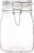 Bormioli Rocco B071RRRZNY Fido Clear Glass Jar with 85 mm Gasket, 1 Liter (Pack of 2)