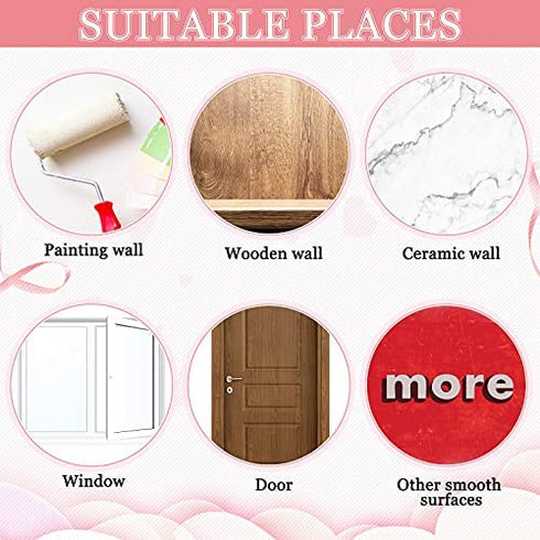 Her Vibe is Pretty Wall Decal Decor Vivid Butterflies Art Wall Sticker Inspirational Quotes Positive Wall Decal Sticker for Women, Teen Girls Office Dorm 31.5 x 9.4 Inch (Black,Simple Style)