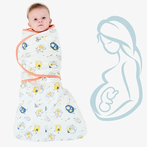ZIGJOY Baby Swaddle Blanket Easy Adjustable Infant Swaddles Sleep Sack 100% Cotton Comfortable, Safe and Soft for Boy Girl 6-12 Months Babies (Dinosaur Pattern)