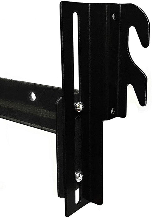 CAFORO #711 Bolt-On to Hook-On Conversion Bed Frame Brackets, Bed Rail Headboard Bracket, Bed Hook Adapter Kit (Set of 2)