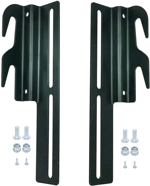 CAFORO #711 Bolt-On to Hook-On Conversion Bed Frame Brackets, Bed Rail Headboard Bracket, Bed Hook Adapter Kit (Set of 2)