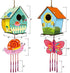 HOME COMPOSER 4 Pack DIY Bird House Wind Chime Kits for Children to Build and Paint, Wooden Arts and Crafts for Kids Girls Boys Toddlers Ages 8-12 4-6 6-8, Paint Kit Includes Paints & Brushes