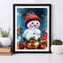 Christmas 5d DIY Diamond Painting by Number Kits for Adults,Diamond Art Kits Crystal Rhinestone Embroidery Diamond Dotz Home Decorations Snowman Gift?Canvas Size: 11.8 X 15.75 in