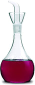 HAIZEEN 13ounce/ 380 ml Clear Glass Olive Oil Dispenser Bottle - Oil & Vinegar Cruet with Pourers and NO Funnel Needed - Olive Oil Carafe Decanter for Kitchen and BBQ