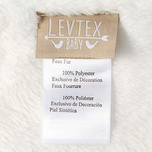 Levtex Baby - Night Owl Plush Blanket - Appliqued and Embroidered Owl with RIC Rac Trim - Owl Love You Forever - Grey, Tan and Cream - Nursery Accessories - Blanket Size: 30 x 40 in.
