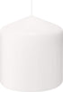 Bolsius White Pillar Candles 3x3" Unscented Candle Set of 6 Dripless, Smokeless, and Clean Burning Household Dinner Candles Perfect for Weddings, Parties, Dinners Decorative Candles