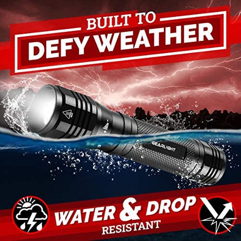 GearLight S2500 LED Flashlight - Extremely Bright, Powerful Tactical Flashlights with High Lumens for Camping, Emergency & Everyday Use?
