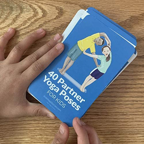 40 Partner Yoga Poses Cards for Kids: Connect, be Active, and Have Fun!