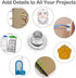 FoRapid 3mm/1/8" Quicklet Eyelets-Scrapbooking/Birthday Wedding Baby Greeting Holiday Card/Paper Craft/Luggage Cruise Tag/DIY Album/Clothing etc-Pre-Cut Back Slit Set with a Pen-200 PCS (Silver)