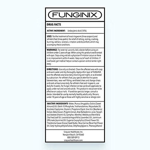 FUNGINIX Healthy Nail Formula - Finger and Toe Fungus Treatment, Made in USA, Eliminate Fungal Infections, Maximum Strength Solution (1 Fluid Ounce)