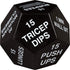 Exercise Dice for Home Fitness, Gym Workouts, WOD, Bodyweight HIIT, and Sports Training - 3 Inches in Diameter