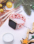 TOYOUTHS Elastic Band Compatible with Fitbit Versa/Versa 2 Scrunchie Bands Fabric Nylon Holiday Decoration Strap Fashion Versa Lite Special Edition Wristband Women Men (Christmas Santa, Large)