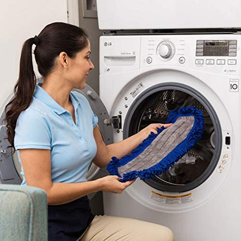 18" Mojave Microfiber Dust Mop Pads (Pack of 2) - Replacement Head & Refill for Microfiber Mops, Reusable & Machine Washable, Use for: House, Commercial, Industrial
