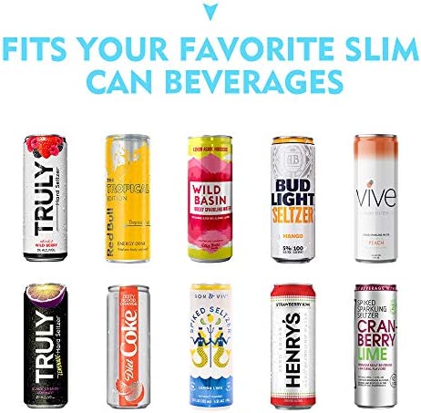 Skinny Can Cooler For Slim Cans (12 Pcs) Slim Can Cooler Slim Can Insulator Skinny Can Cooler Beer Coolers For Cans Slim Tall Can Cooler Can Coolers Hard Seltzer Cool