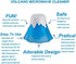 ZOSTLAND Volcano Microwave Cleaner- Microwave Oven Steam Cleaner,High Temperature Steamer Easily Crud in Minutes Steam Cleans and Disinfects with Vinegar and Water for Kitchen (Blue)