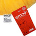 Emoji Relaxed Face Emoticon Cushion Stuffed Plush Soft Pillow, Official Certified, EvZ 32cm Yellow