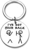 Funny Friendship Gifts Keychain for Best Friend BFF Sisters Birthday Christmas Valentine Gifts for Daughter Son Boys Girls I Got Your Back Graduation for Women Men Gag Present for Besties Brother
