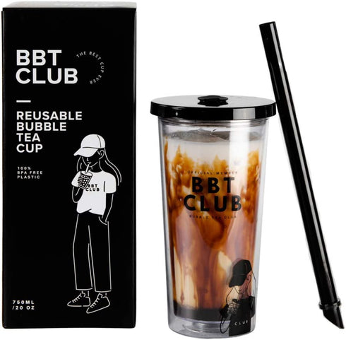 Bubble Tea Club's Reusable Boba Cup (Black)