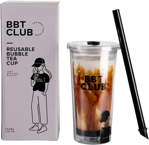 Bubble Tea Club's Reusable Boba Cup (Clear)