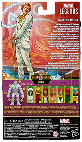Hasbro Marvel Legends Series 6-inch Collectible Marvel's Arcade Action Figure and 2 Accessories