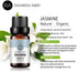 Rose Jasmine Essential Oil Set Aromatherapy 100% Pure Organic Oils for Diffuser, Massage, Skin- 2 x 10ml¡