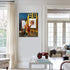 Canvas Wall Art - Funny Cat Paint Tiger Painting Print-12" x 16" Modern Animal Canvas Print Artwork Stretched and Framed for Home Office Decor