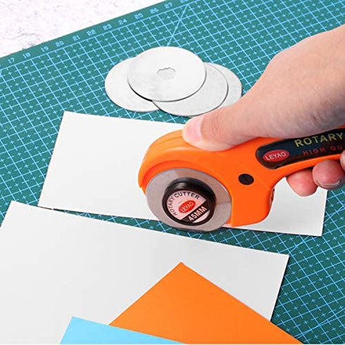 30 Pieces 45 mm Rotary Cutter Blade Round Quilting Blades Rotary Replacement Cutting Blade Sewing Cutter Blade for Quilting, Stitching, Patchwork, Crafts and Sewing