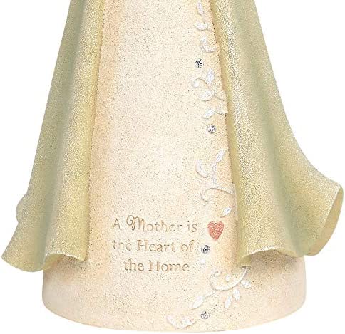 Enesco Foundations Mother Heart Angel Figurine, 7.05", Multicolor