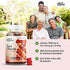 Wild & Organic Tart Cherry Gummies - Uric Acid Support and Joint Support Supplement with Vitamin C | Substitute to Tart Cherry Extract Capsules, Pills, Juice or Powder | Vegan, Gluten Free | 60 Chews