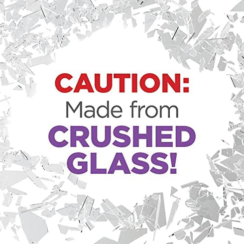 FloraCraft Diamond Dust Glitter 6 Ounce Clear Glass