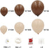 Safari Birthday Party Supplies Retro Coffee And Apricot Balloon Arch Garland Kit-149pcs Retro Coffee Apricot Balloons For Safari Baby&Bridal Shower, Birthday Party, Wedding, Grad, Anniversary Party